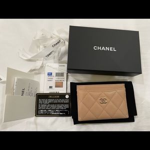 Authentic chanel classic card holder